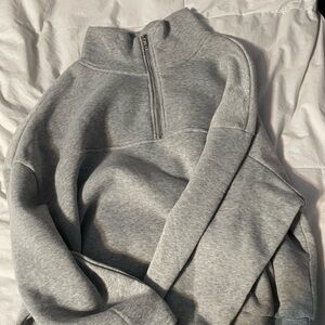 SHEIN Gray Half-Zip Jacket